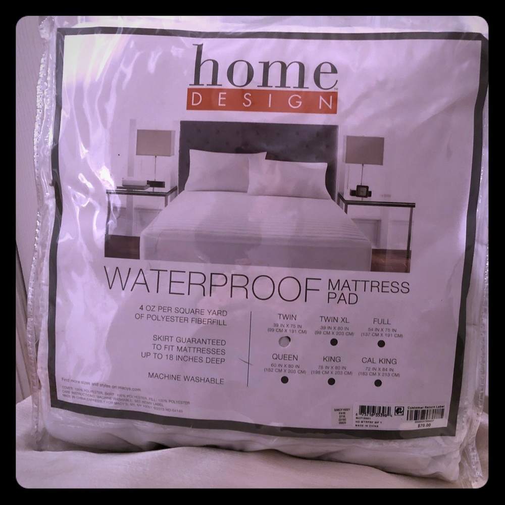 Twin Size - Waterproof Mattress Pad
